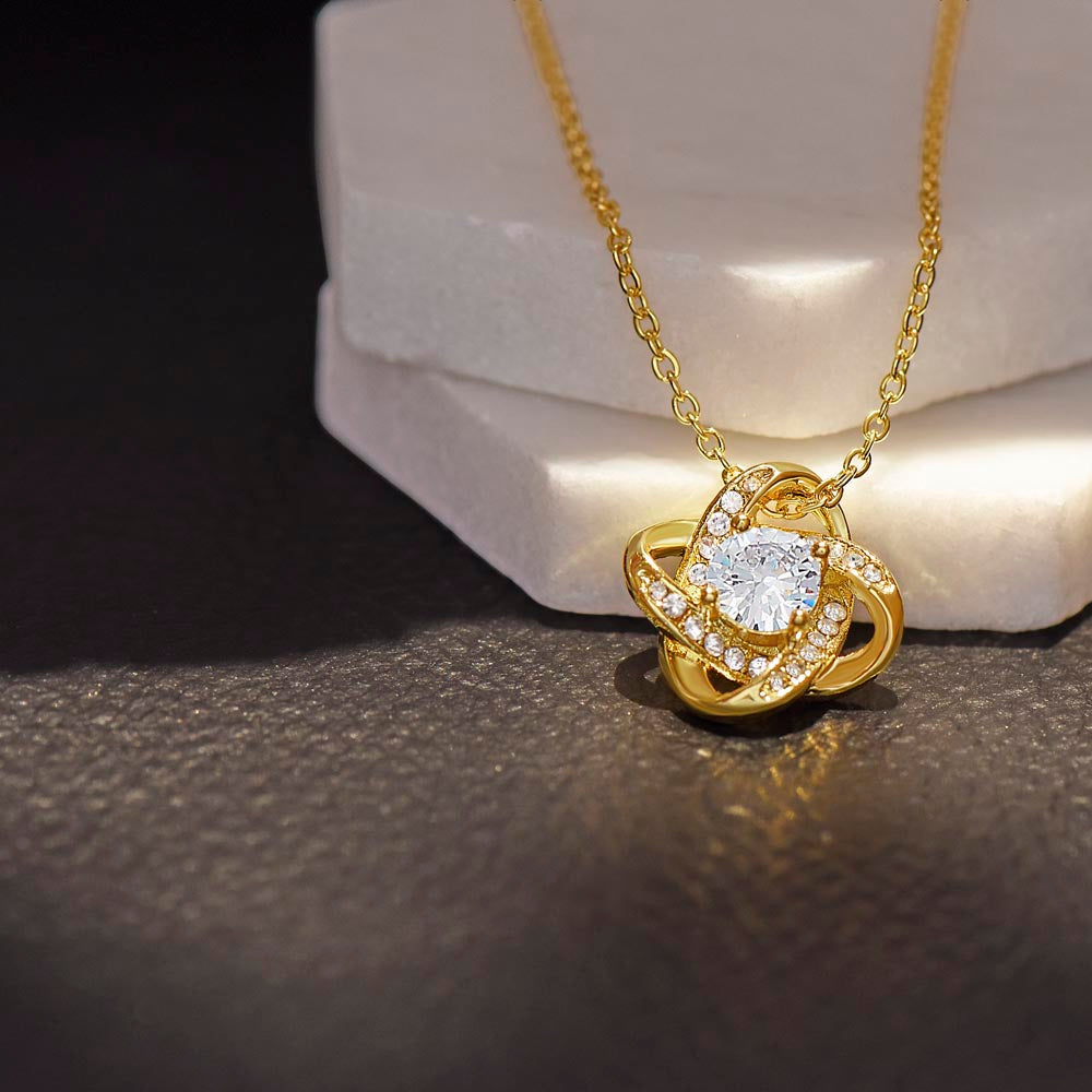To My Wife - I Had No Control - Love Knot Necklace