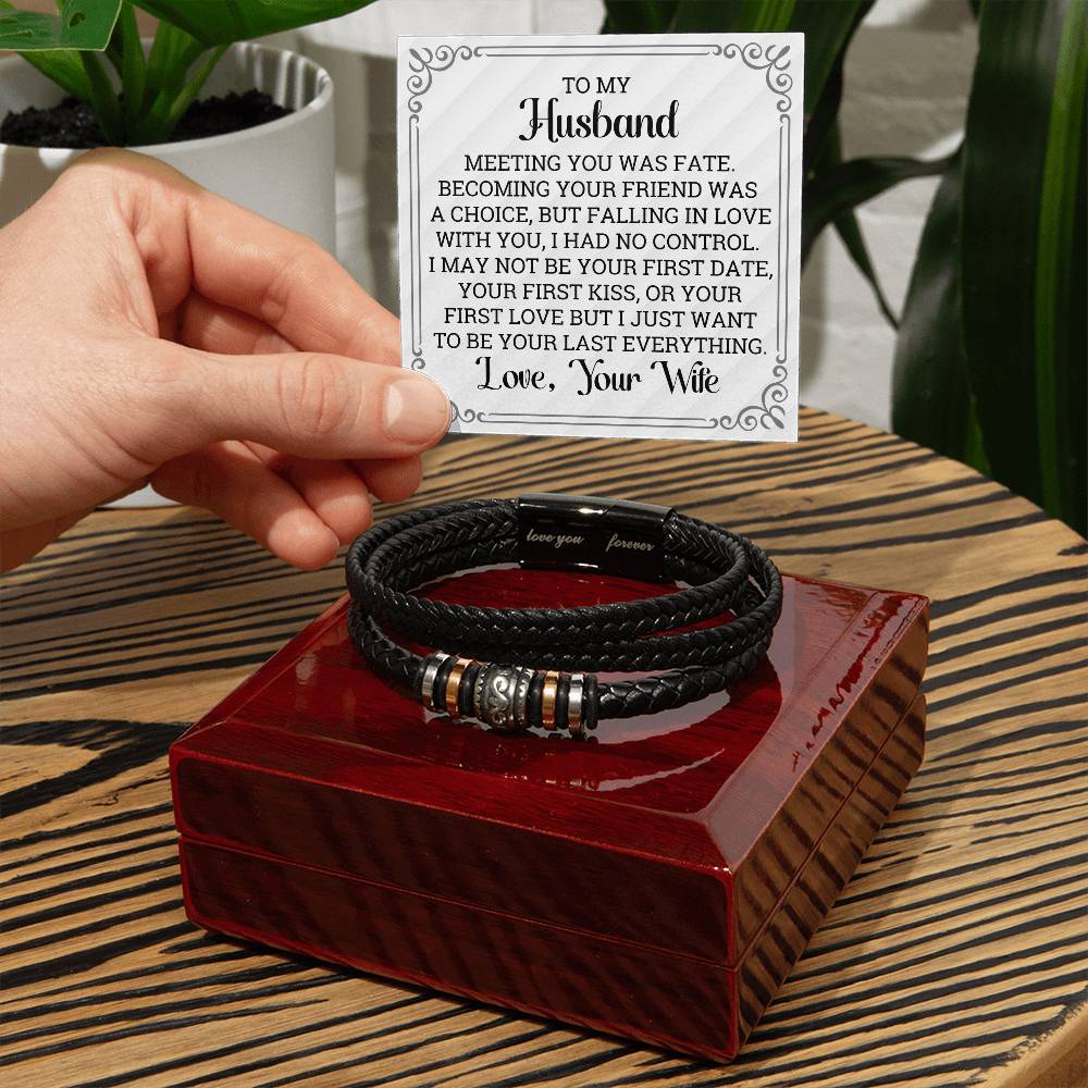 To My Husband - Fate - Men's Bracelet