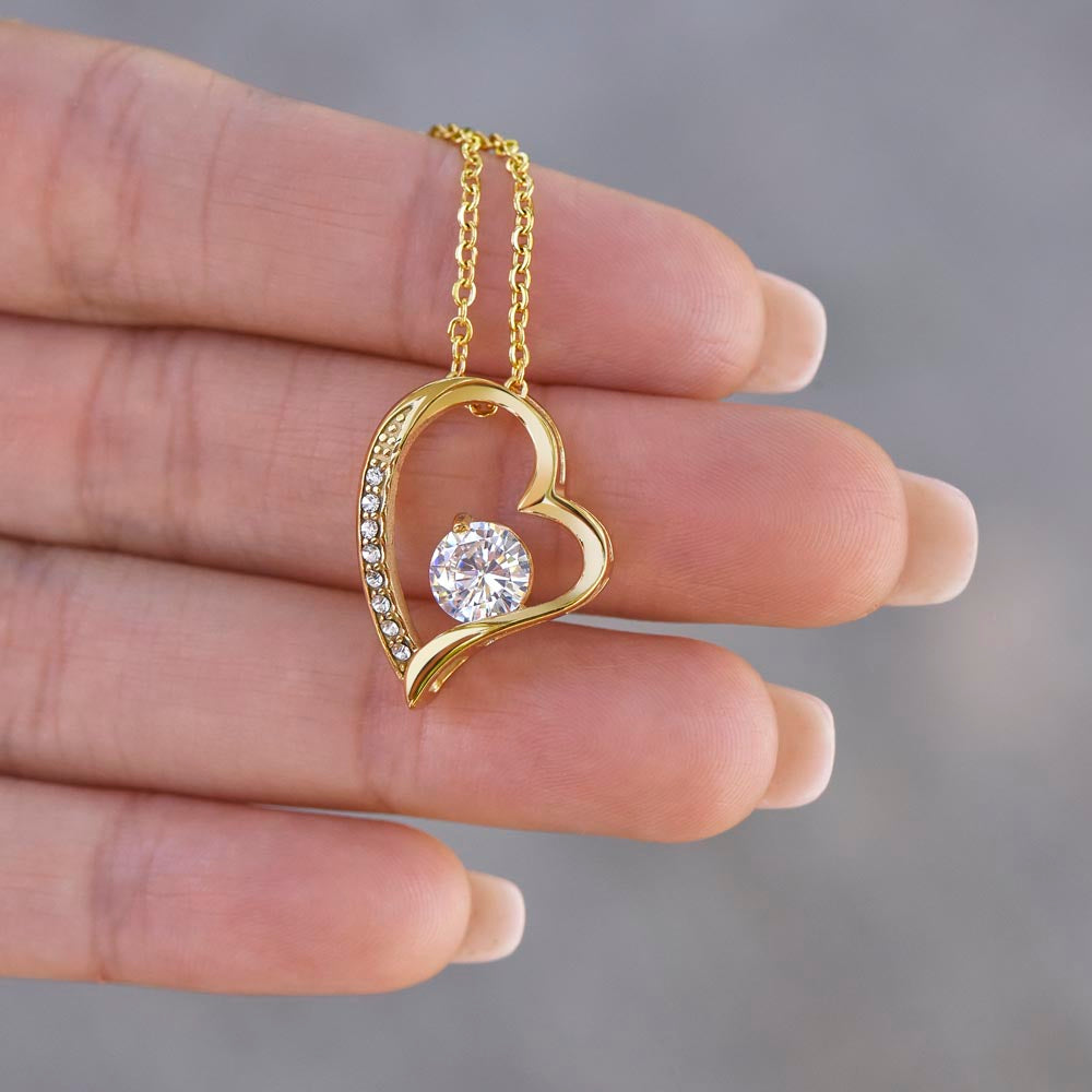 To My Daughter - My Light - Forever Love Necklace