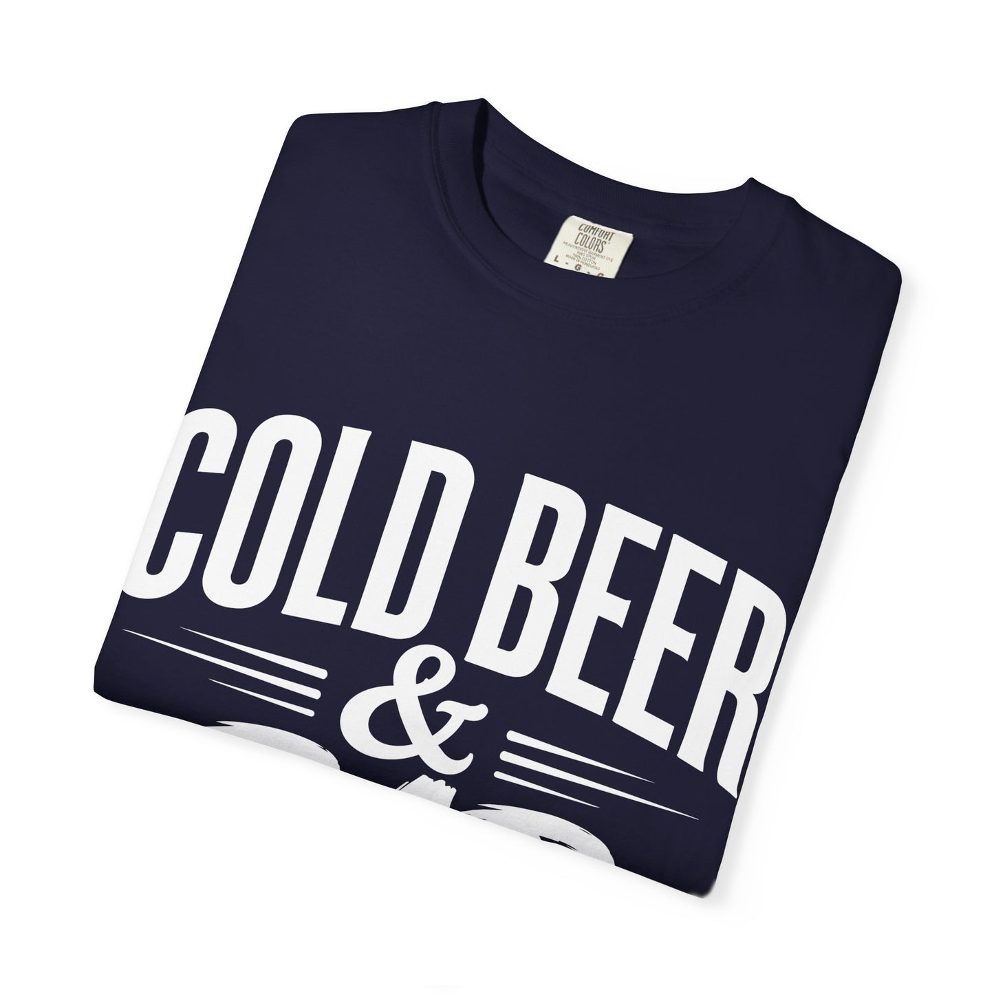 Garment-Dyed T-Shirt — Vintage Washed White Crew Tee