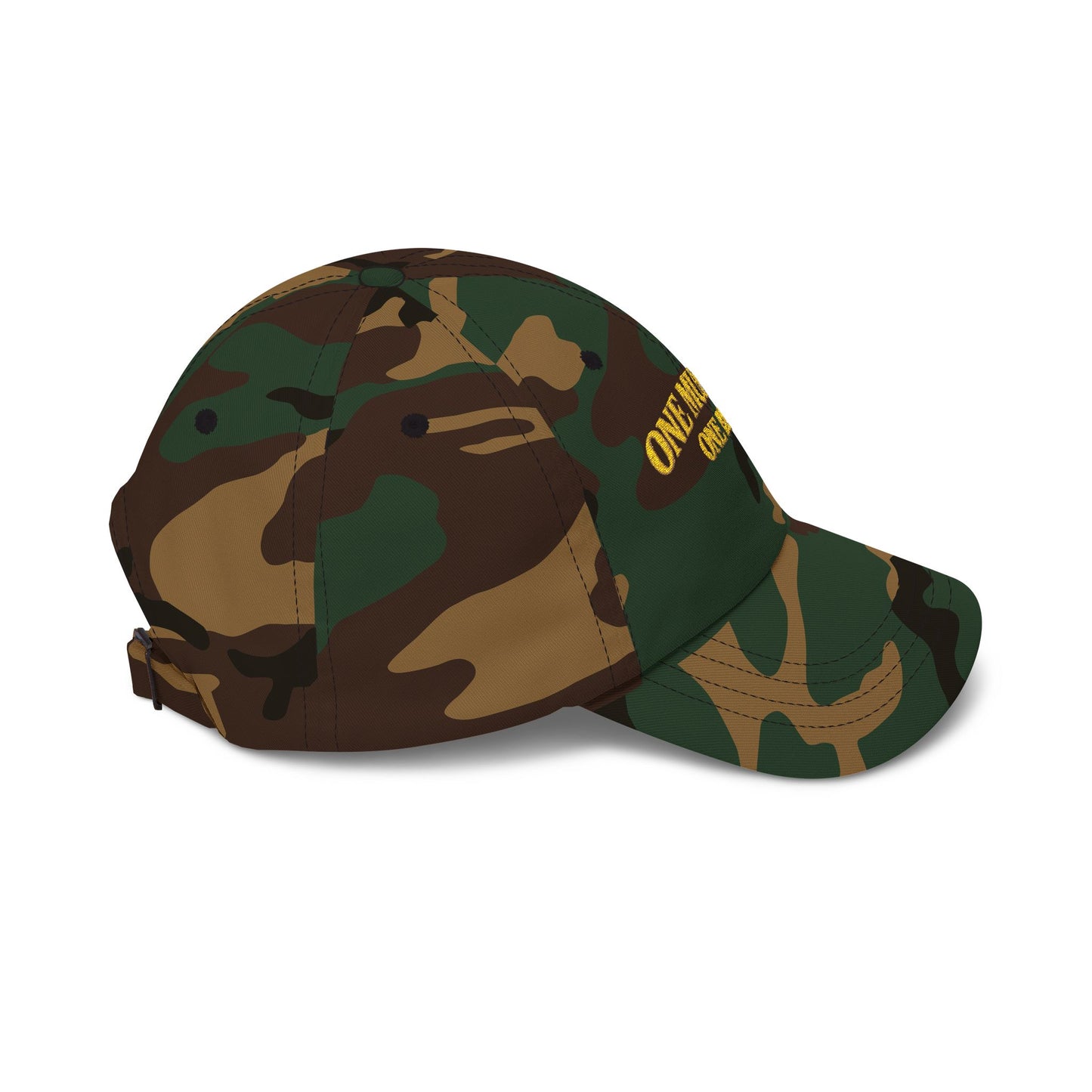 Golf Dad Hat | "One Mulligan One Beer" | Gold Embroidery | Father's Day Gift