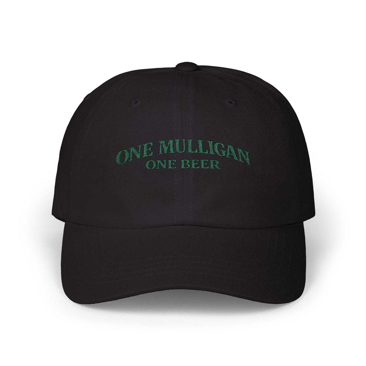 Golf Dad Hat | "One Mulligan One Beer" | Green Embroidery | Father's Day Gift
