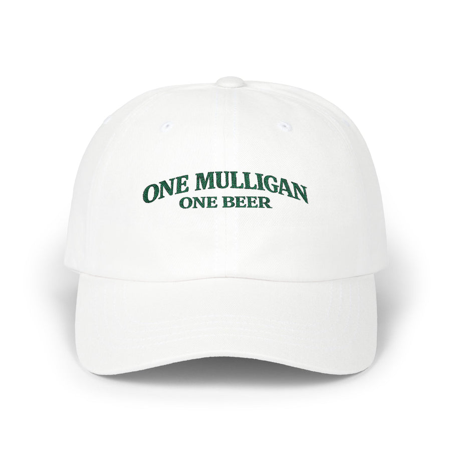 Golf Dad Hat | "One Mulligan One Beer" | Green Embroidery | Father's Day Gift
