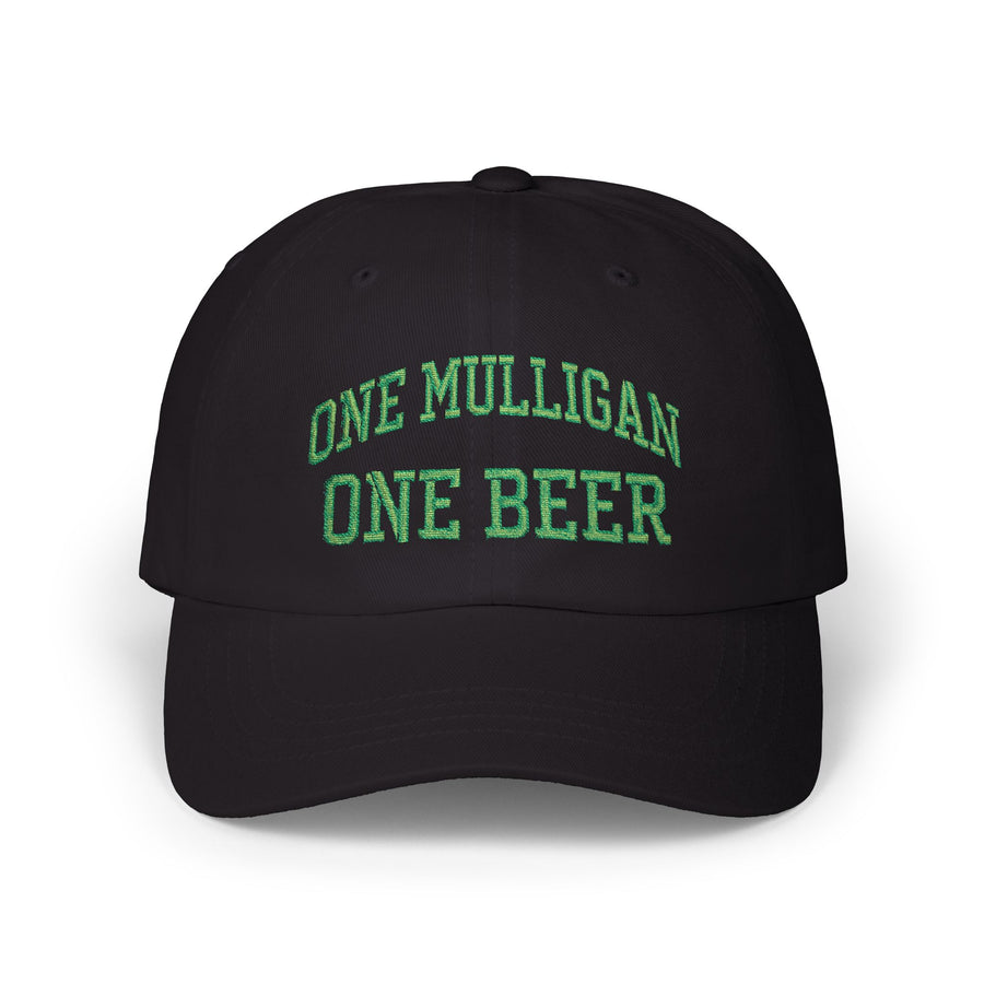 Embroidered Golf Hat | One Mulligan One Beer | Dad Cap | Father's Day Gift for Golfers | Golf Dad Hat