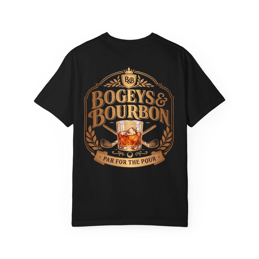 Golf Tee for Men | Bogeys & Bourbon | Par for the Pour | Premium Golfer Gift | Father's Day Shirt