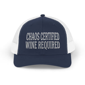Chaos Certified Wine Required — Nurse Trucker Hat