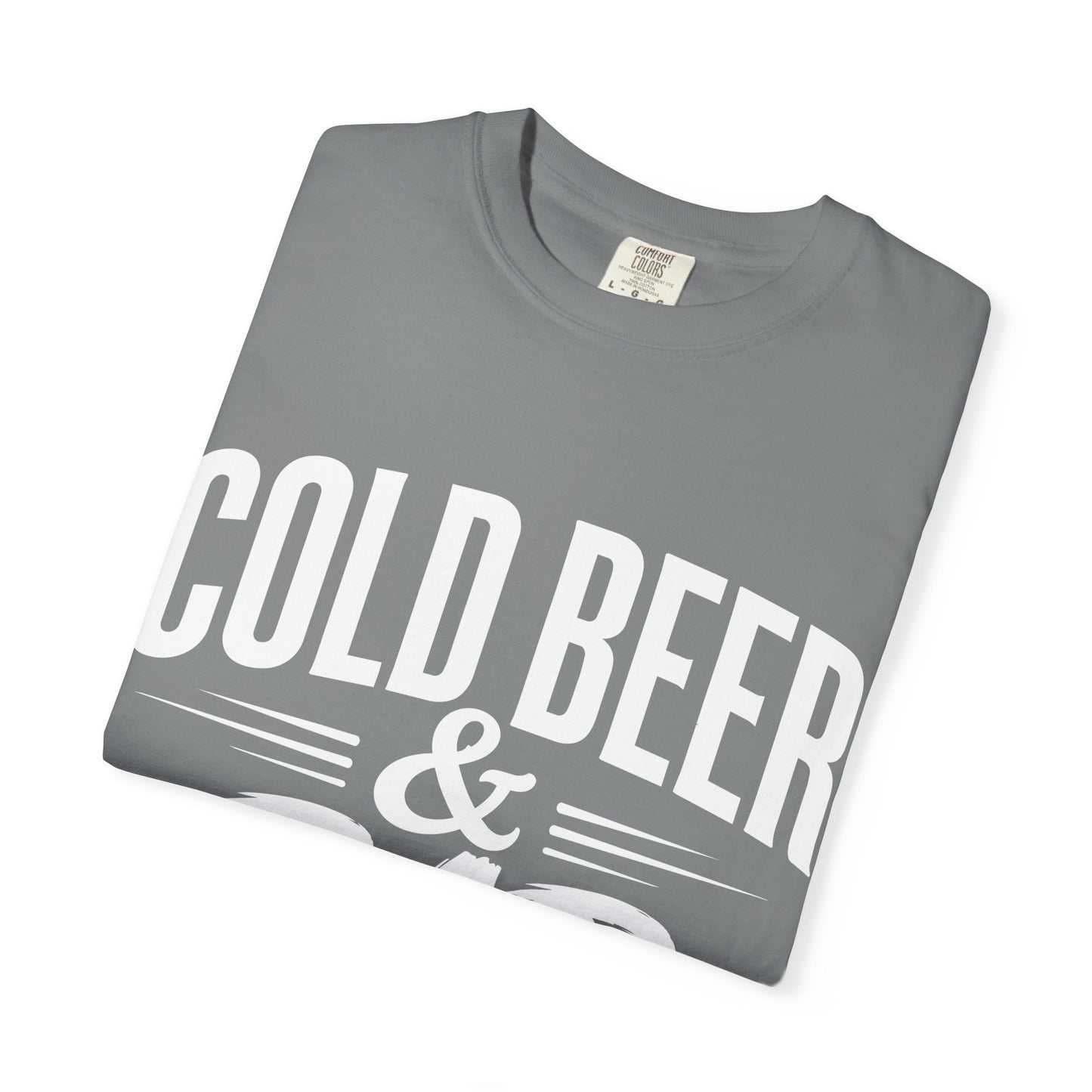 Garment-Dyed T-Shirt — Vintage Washed White Crew Tee