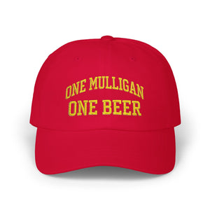 Embroidered Golf Hat | One Mulligan One Beer | Dad Cap | Father's Day Gift for Golfers | Golf Dad Hat