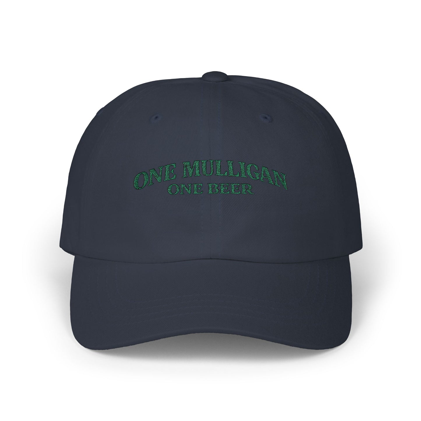 Golf Dad Hat | "One Mulligan One Beer" | Green Embroidery | Father's Day Gift