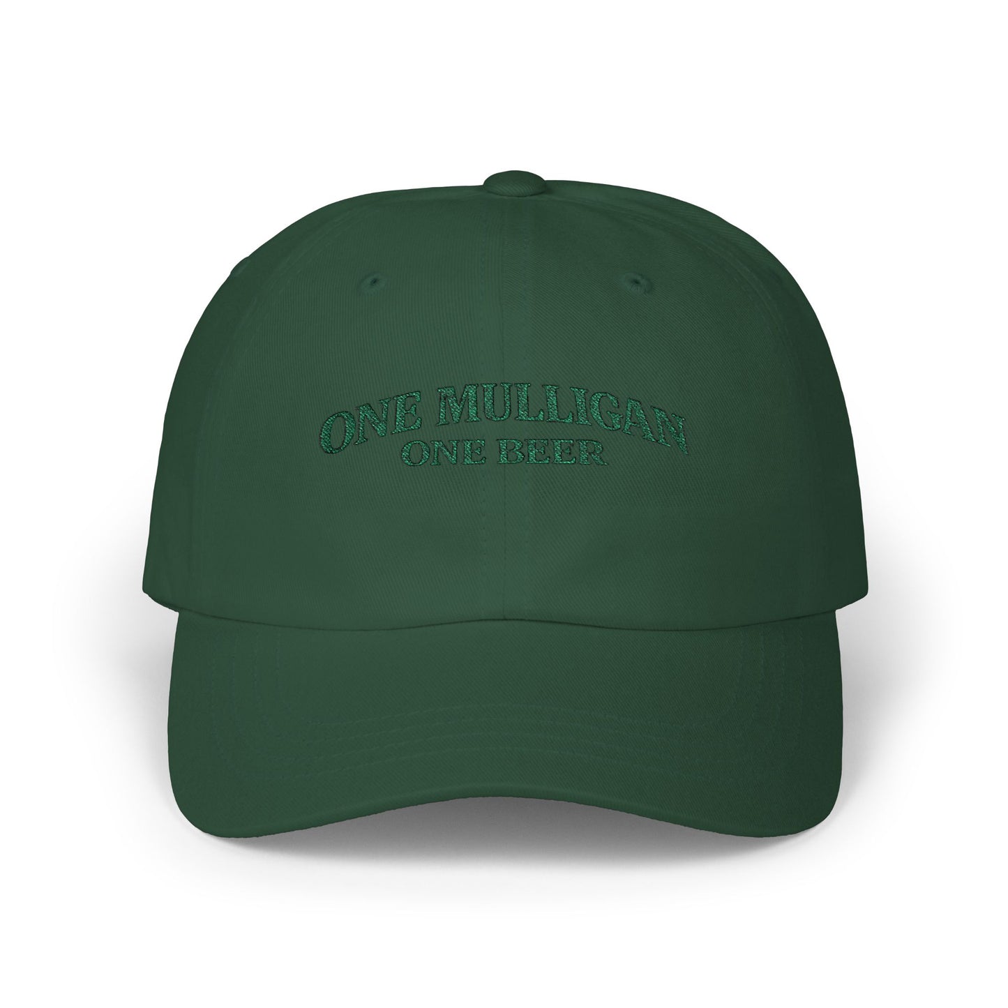 Golf Dad Hat | "One Mulligan One Beer" | Green Embroidery | Father's Day Gift