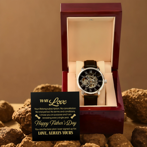 Romantic Father's Day Gift for Husband - To My Love Lifelong Subscription Watch
