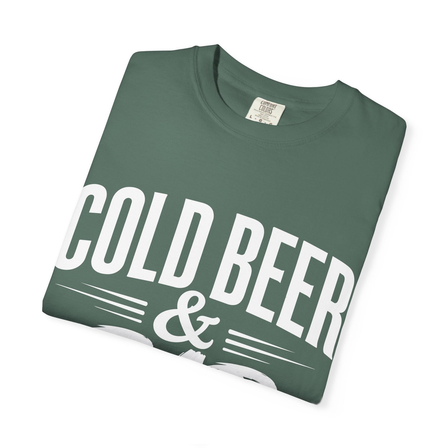Garment-Dyed T-Shirt — Vintage Washed White Crew Tee