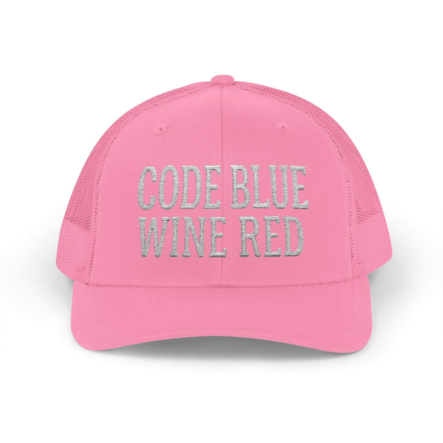 Code Blue Wine Red — Nurse Trucker Hat