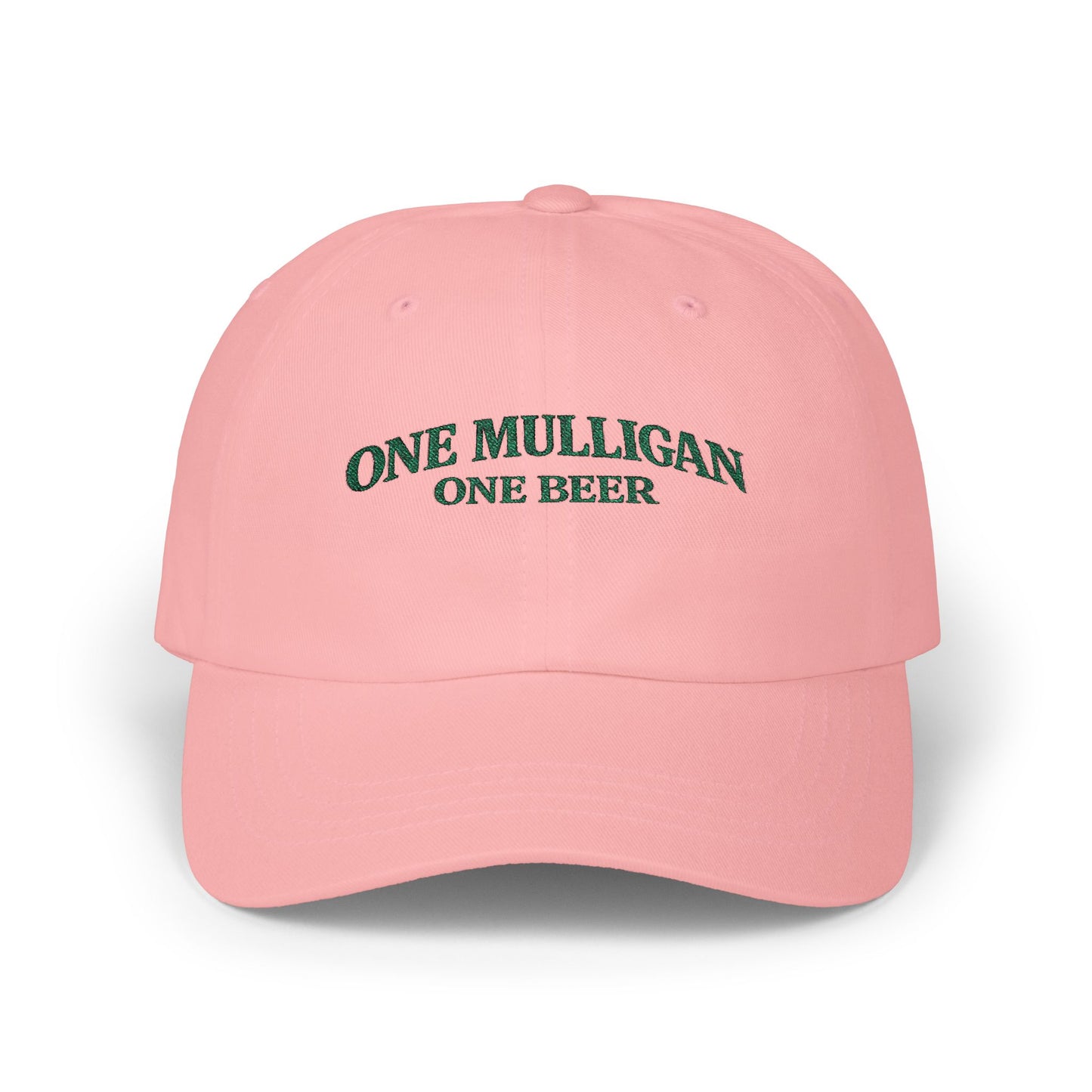 Golf Dad Hat | "One Mulligan One Beer" | Green Embroidery | Father's Day Gift