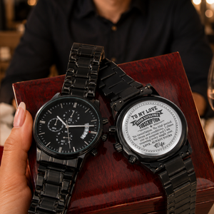 To My Love Watch Gift, Romantic Subscription Message Keepsake Watch for Partner