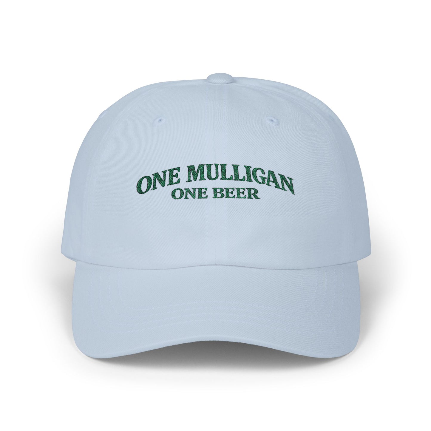 Golf Dad Hat | "One Mulligan One Beer" | Green Embroidery | Father's Day Gift