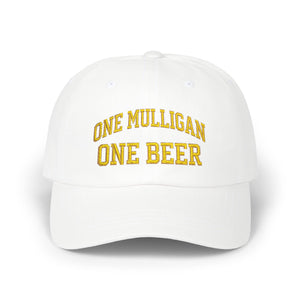 Embroidered Golf Hat | One Mulligan One Beer | Dad Cap | Father's Day Gift for Golfers | Golf Dad Hat