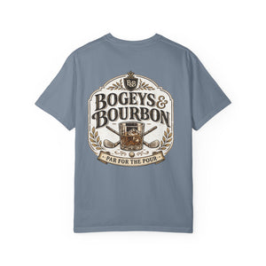 Bogeys & Bourbon Golf Shirt — Funny Golf Tee for Men — Golf Dad Gift — Par for the Pour Golf T-Shirt — Father's Day Golf Gift
