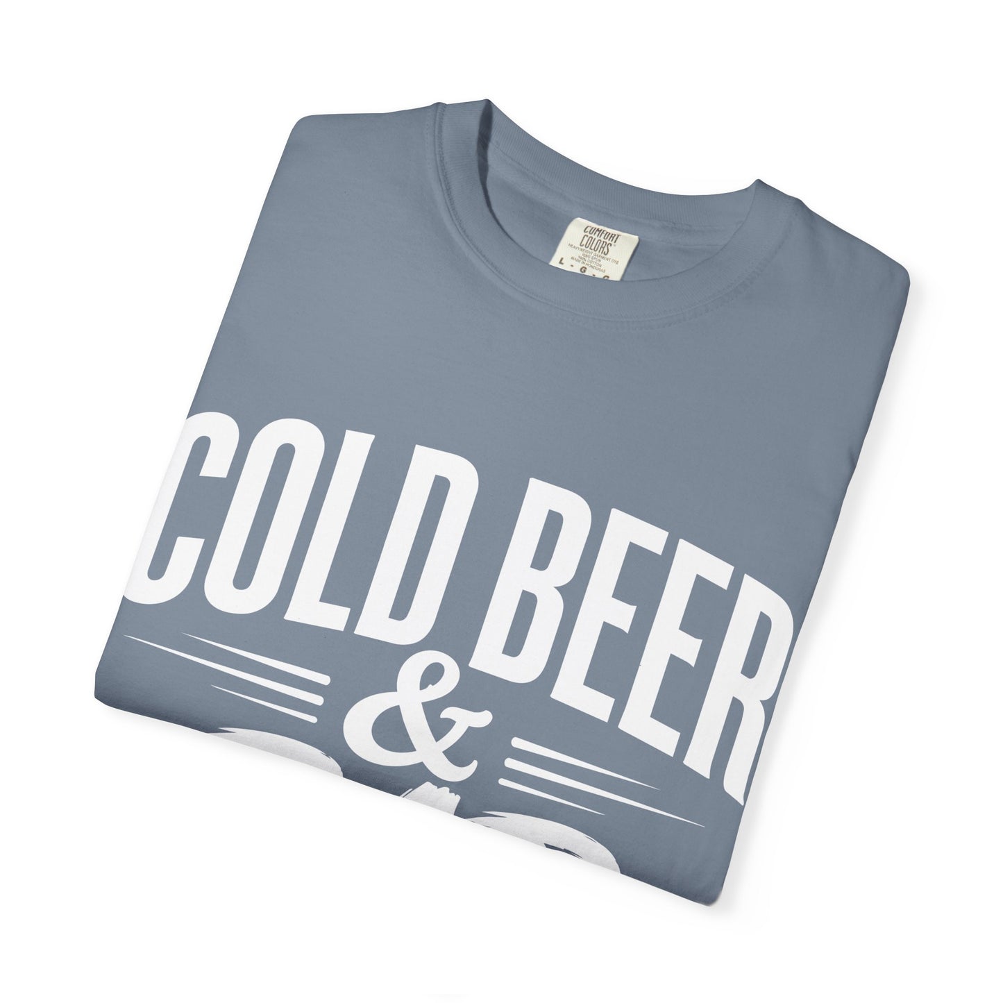 Garment-Dyed T-Shirt — Vintage Washed White Crew Tee