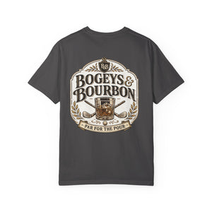 Bogeys & Bourbon Golf Shirt — Funny Golf Tee for Men — Golf Dad Gift — Par for the Pour Golf T-Shirt — Father's Day Golf Gift