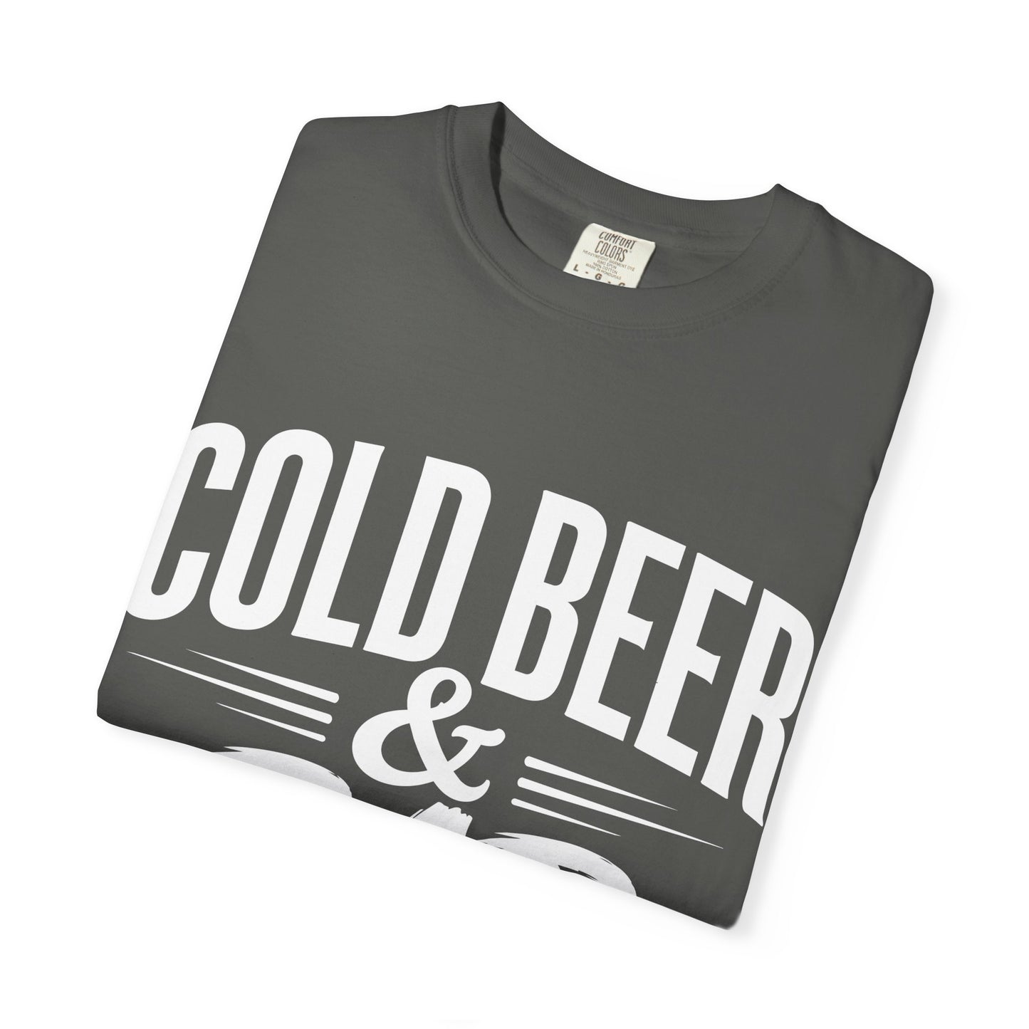 Garment-Dyed T-Shirt — Vintage Washed White Crew Tee