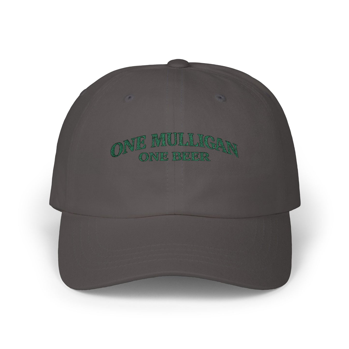 Golf Dad Hat | "One Mulligan One Beer" | Green Embroidery | Father's Day Gift