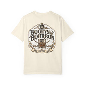 Bogeys & Bourbon Golf Shirt — Funny Golf Tee for Men — Golf Dad Gift — Par for the Pour Golf T-Shirt — Father's Day Golf Gift