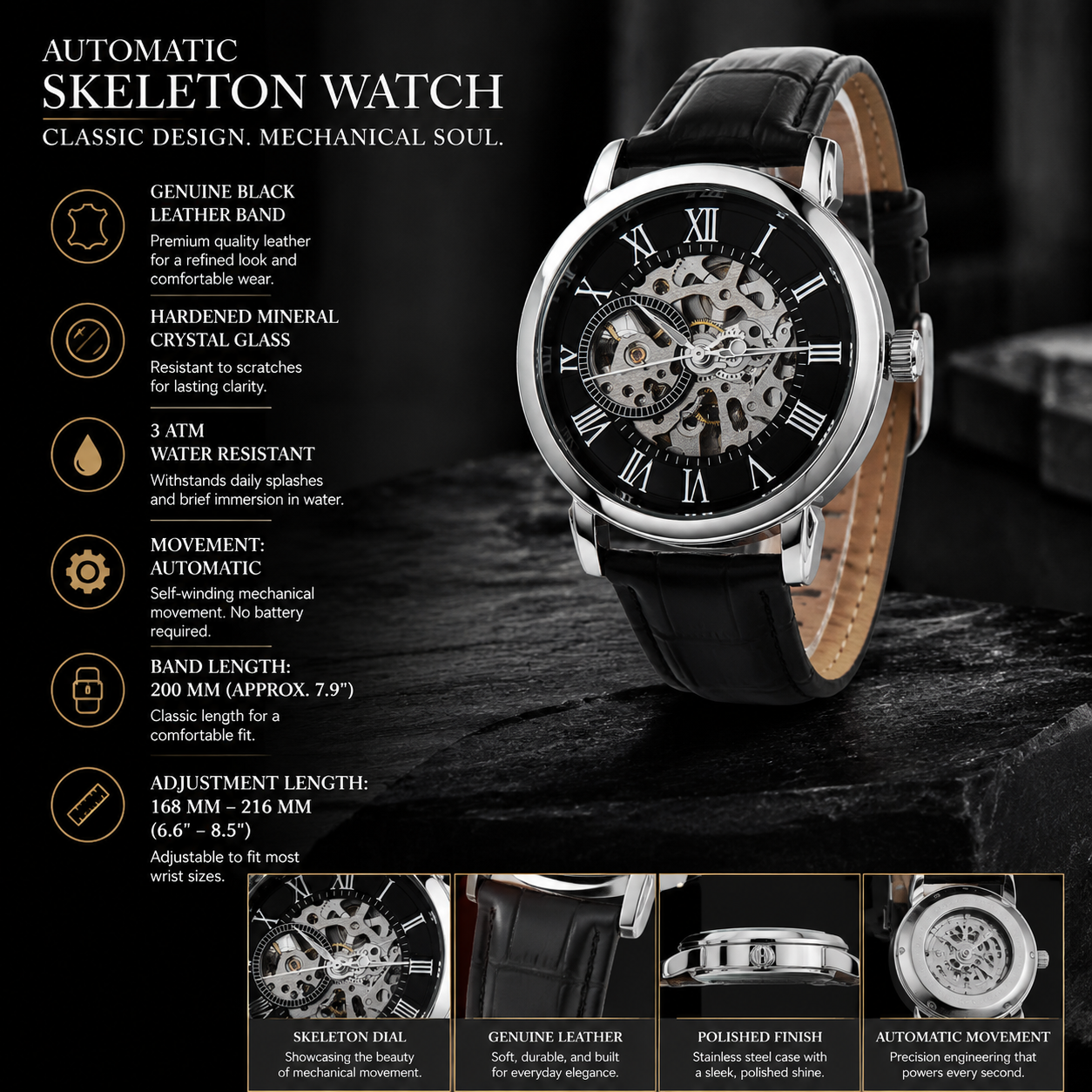 personalized dad watch custom name golf themed gift