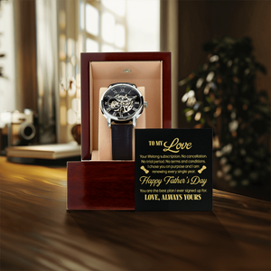 Romantic Father's Day Gift for Husband - To My Love Lifelong Subscription Watch