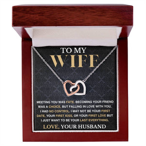To My Wife - First Love - Love Necklace