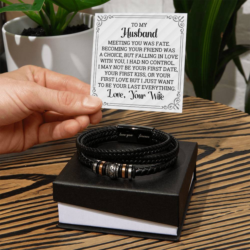 To My Husband - Fate - Men's Bracelet