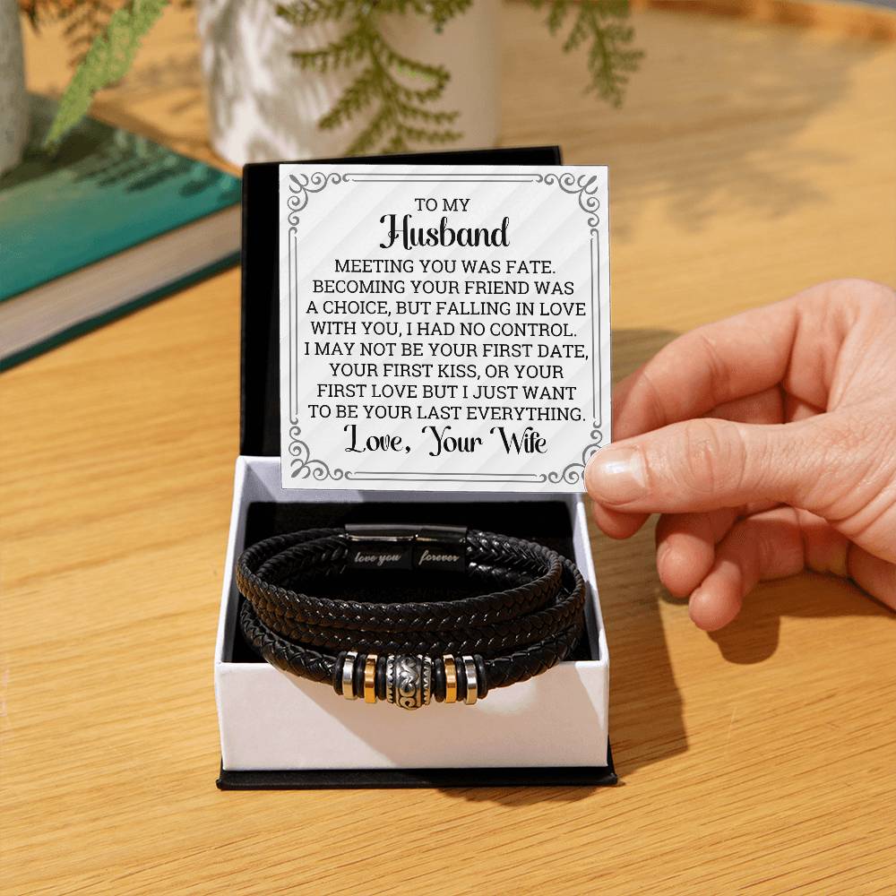 To My Husband - Fate - Men's Bracelet