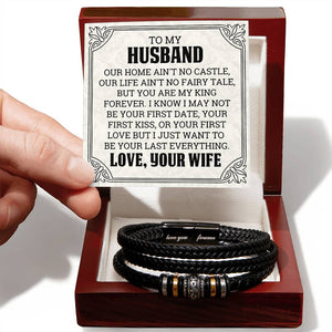 To My Husband - My King - Men's Bracelet