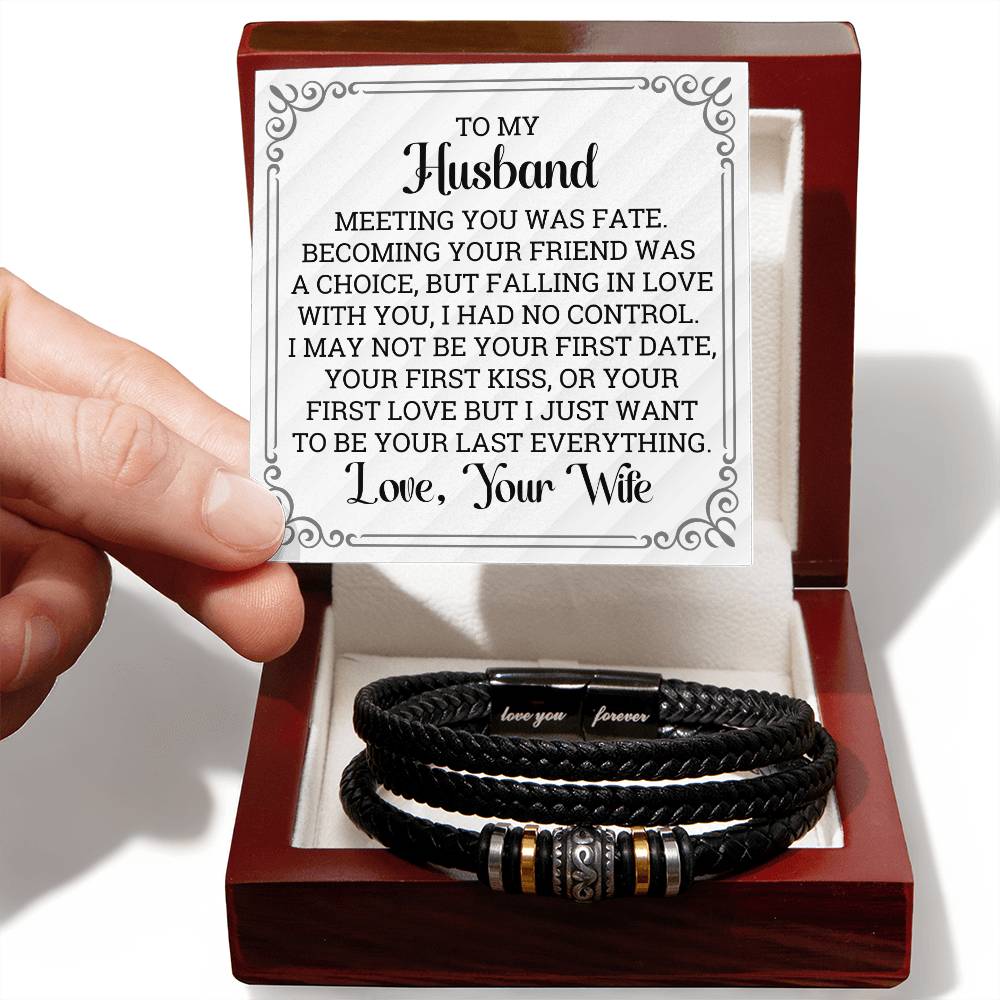 To My Husband - Fate - Men's Bracelet