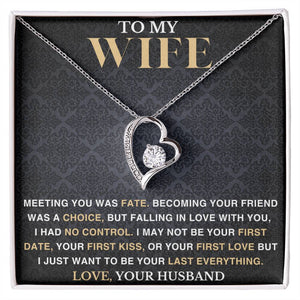 To My Wife - Meeting You Was Fate - Love Necklace