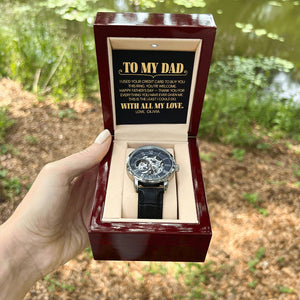 Funny Father's Day Gift for Dad from Daughter - I Used Your Credit Card Watch