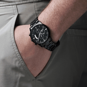 To My Dad Golf Watch from Daughter – Funny & Heartfelt Golf Gift for Dad, Engraved Black Chronograph Watch, Father's Day Gift